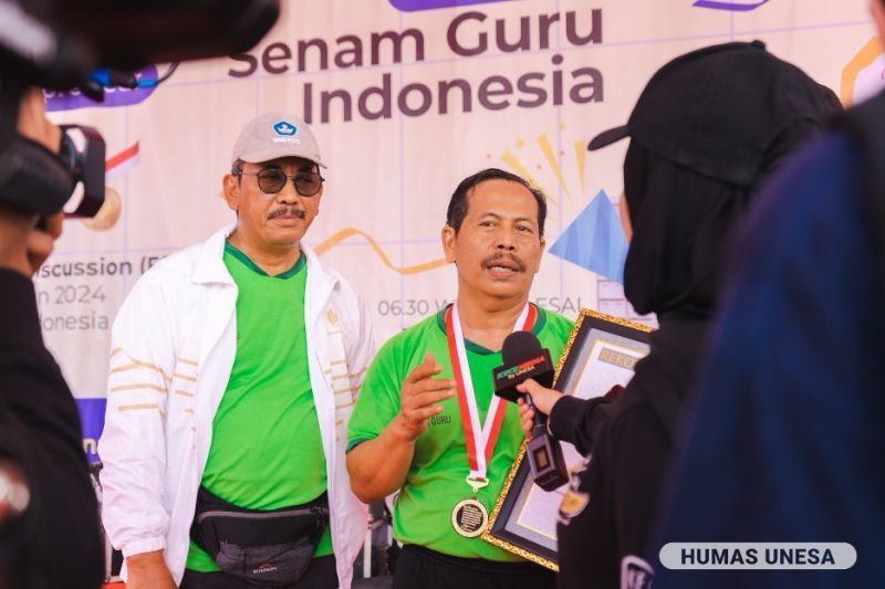 Kepala BPPG UNESA menekankan bahwa Senam Guru Indonesia untuk mendorong peningkatan aktivitas fisik para guru dan masyarakat.