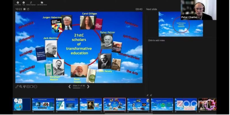 Profesor Peter Charles Taylor merupakan salah satu narasumber utama ICCSAL 2024. Dia menyampaikan materi tentang â��Transformative STEAM Education: Title Towards a Moral Commitment for Sustainable Futuresâ��.