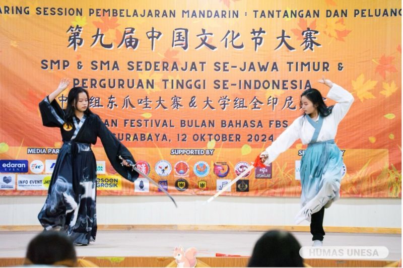 Festival Mandarin ke-9 dikemas dalam berbagai kegiatan penguatan bahasa dan budaya Mandarin yang diikuti para peserta dari kalangan pelajar dan mahasiswa.