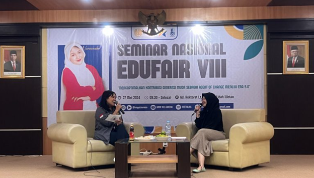 Kreator Konten, Dinda Nur Aisyah sharing pengalaman cara membuat konten dan personal branding di media sosial.